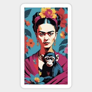 Frida and her Monkey Muse: Illustration Magnet